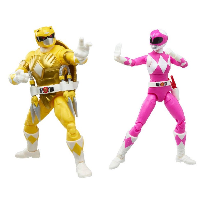 Pack 2 figurines Morphed April O´Neil & Michelangelo - Power Rangers x TMNT Lightning Collection