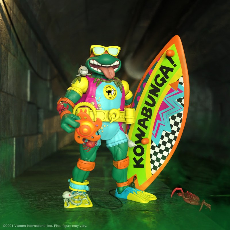 Figurine Ultimates Mike the Sewer Surfer - Tortues Ninja