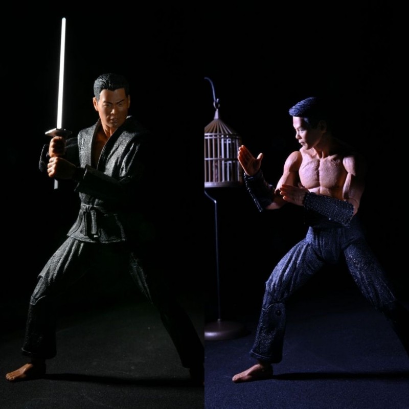 Pack 2 figurines Ninja warriors (Hamato Yoshi et Oroku Saki) - Tortues Ninja Film 90