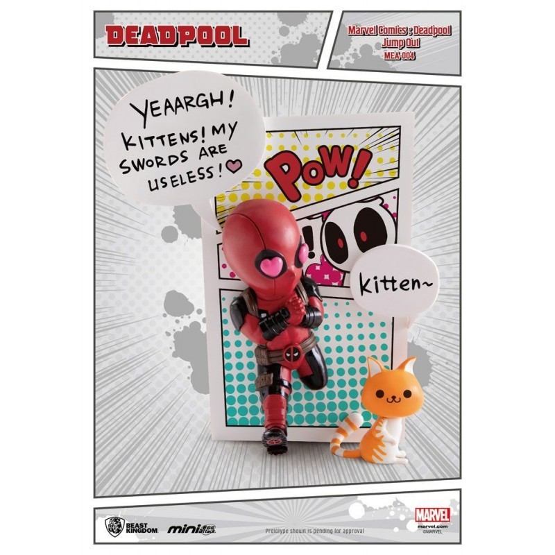 Marvel - Figurine Deadpool Jump Out 4th Wall Mini Egg Attack