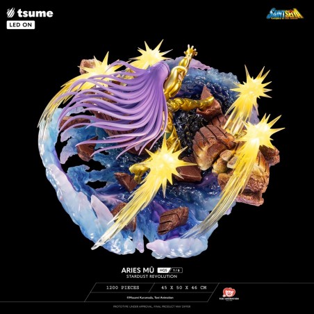 Statue Aries Mû Stardust Revolution HQS by Tsume - Saint Seiya Statue Aries Mû Stardust Revolution HQS by Tsume - Saint Seiya