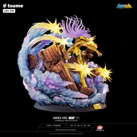 Statue Aries Mû Stardust Revolution HQS by Tsume - Saint Seiya Statue Aries Mû Stardust Revolution HQS by Tsume - Saint Seiya