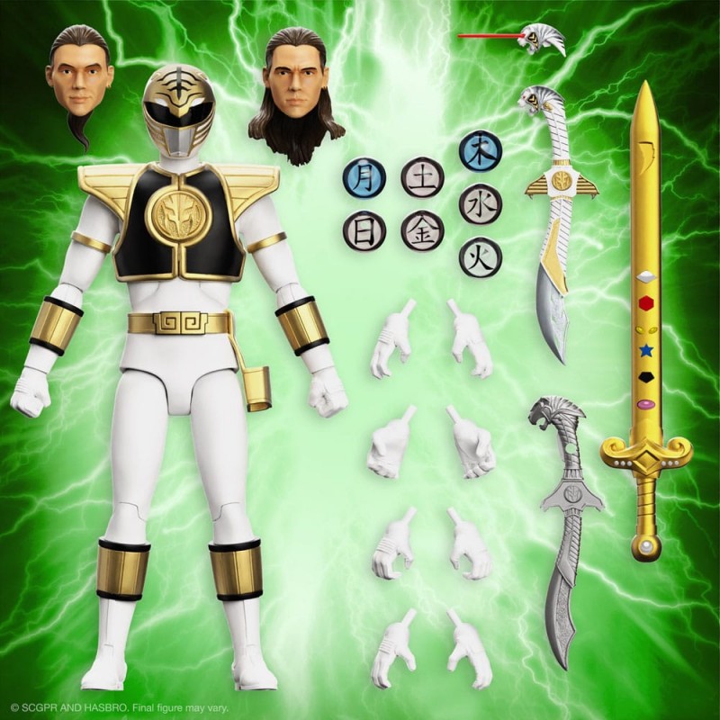 Figurine Ultimates White Ranger - Mighty Morphin Power Rangers