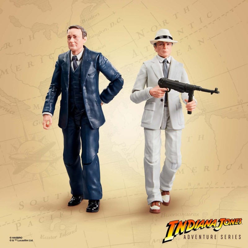 Figurines Marcus Brody & René Belloq (Ark Showdown) (Les Aventuriers de l'arche perdue) - Indiana Jones Adventure Series