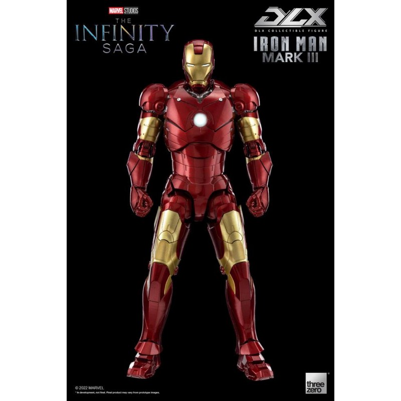 Figurine 1/12 DLX Iron Man Mark 3 - Threezero - Infinity Saga
