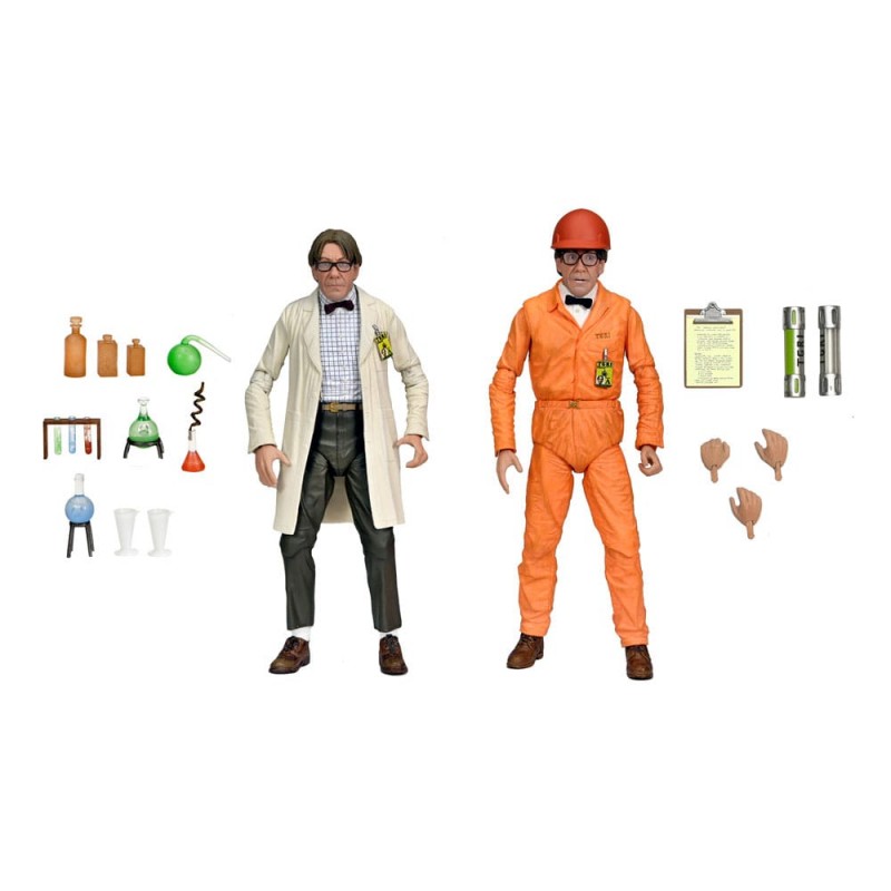 Pack 2 figurines Lab Coat Professor Perry and Hazmat Suit Professor Perry - TMNT II: The Secret of the Ooze
