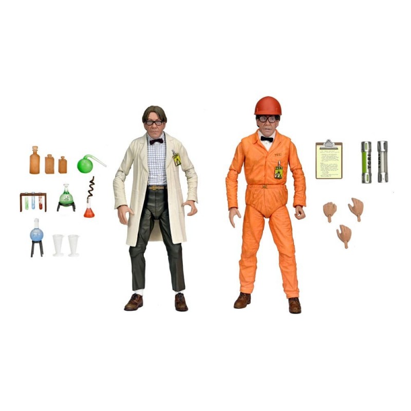Pack 2 figurines Lab Coat Professor Perry and Hazmat Suit Professor Perry - TMNT II: The Secret of the Ooze