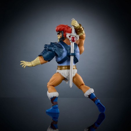 Deluxe-Figurine von Lion-O aus He-Man und den Masters of the Universe x ThunderCats. Deluxe-Figurine von Lion-O aus He-Man und den Masters of the Universe x ThunderCats.