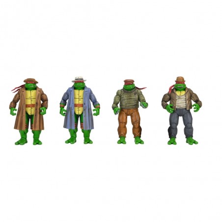 Pack of 4 Gangster Turtles figurines - Ninja Turtles (Mirage Comics) Pack of 4 Gangster Turtles figurines - Ninja Turtles (Mirage Comics)