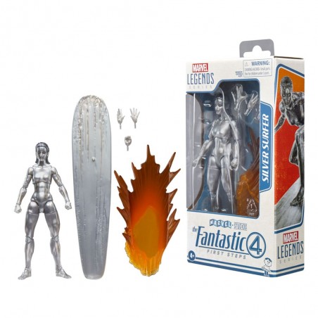 Silver Surfer Figurine - Fantastic Four: First Steps - Marvel Legends Series Silver Surfer Figurine - Fantastic Four: First Steps - Marvel Legends Series